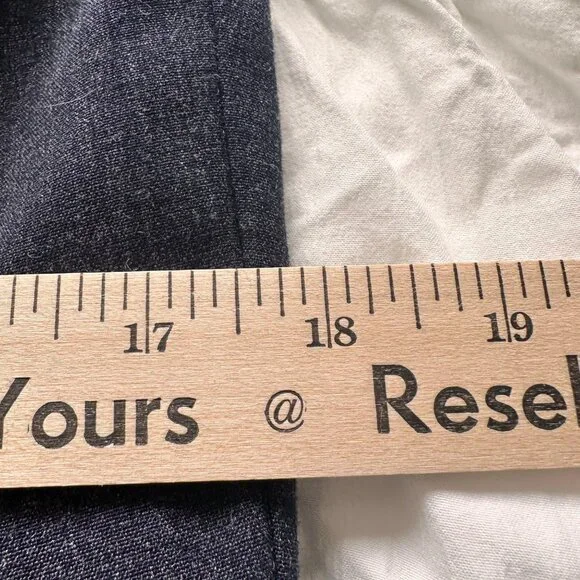 Nine West Womens Bootcut Pants Size 6 Navy Mid Rise Stretch Fabric Academia - Picture 11 of 12